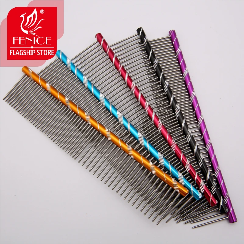 High quality Pet dog hair trimmer comb anti-static Shedding Hair Tool 5 colors