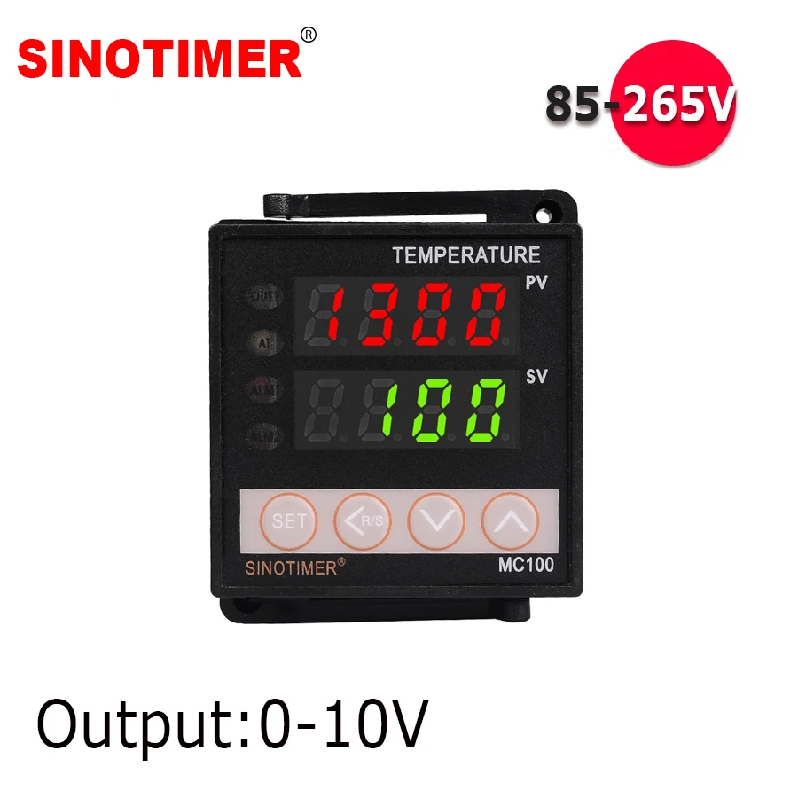 0-10V Analog Output Universal Thermocouple PT100 Input Digital PID Temperature Controller thermostat for Heat Cool with Alarm