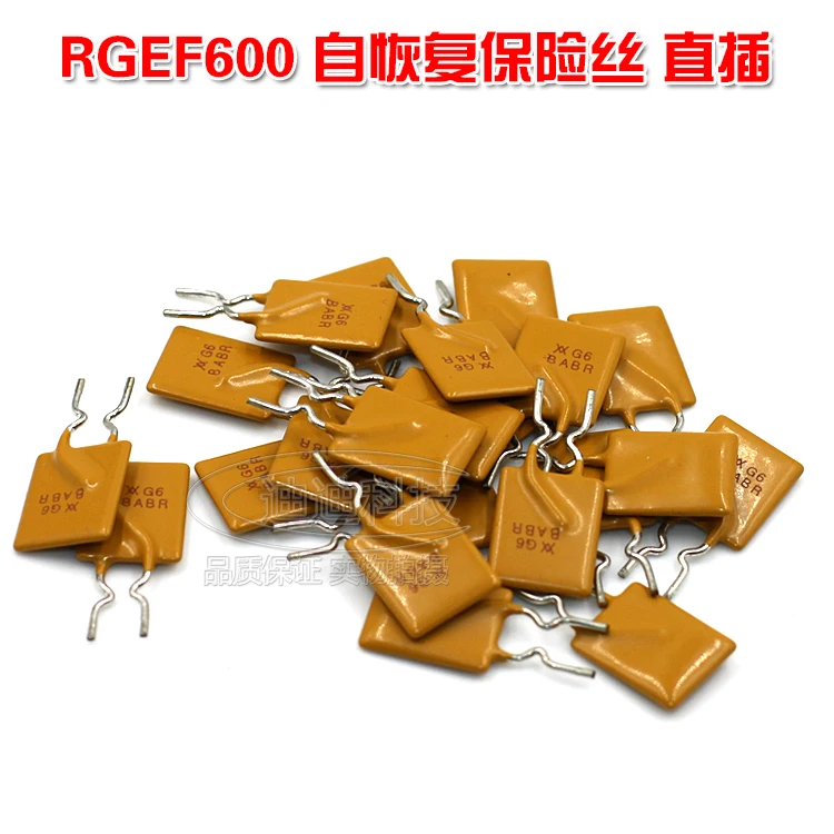 PPTC – fusible d'auto-récupération RGEF600 GF600, 16V 6A, Interpolation directe