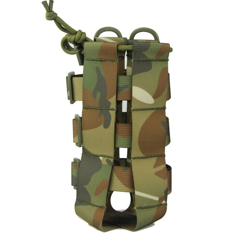 Molle Water Bottle Bag Tactical Water Bottle Pouch System Kettle Bag Camping Hiking Travel Survival Kits Holder