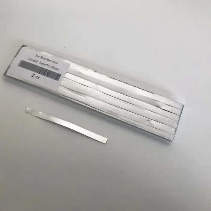 ALLMEJORES-tira de alambre de célula Solar, barra colectora de 5mm x 0,08mm para célula solar de película fina, alambre de soldadura eléctrico diy
