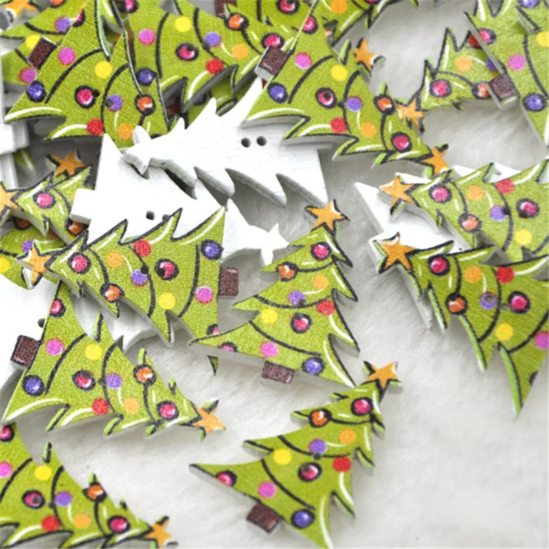 50/100 шт., детская елка с надписью «Merry Christmas»