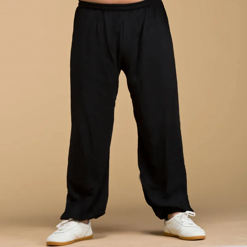 Spring and summer Synthetic cotton tai chi pants kung fu bloomers both men and women