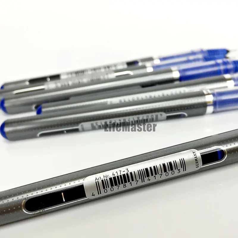 Imagem -03 - Suave Super Bom Alemanha Staedtler 0.5 mm Caneta Gel Azul Tinta Líquida Escrita Ponta da Agulha Artigos de Papelaria Estudante Escritório Material Escolar