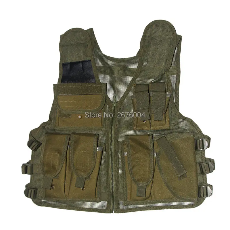 Adjustable Tactical Vests Military Men Outdoor Travels Mesh Vest Sport Photographer Vests Fishing Hunting Waistcoat with Pockets