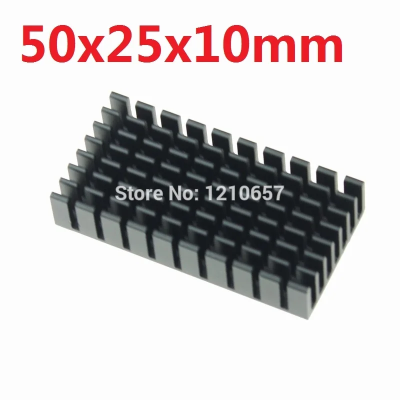 

50 pcs lot Heatsink 50x25x10mm Aluminum Heat Sink for PCB Device LM2596 2577 2587