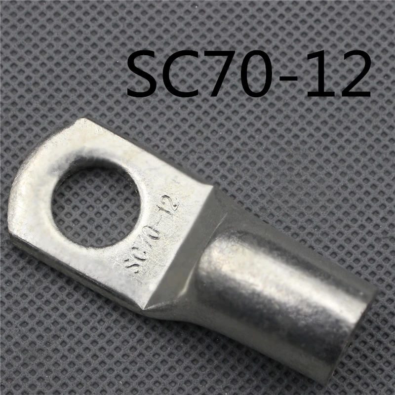 1piece SC(JGK)70-12 tinned copper cable lugs crimp type Electric power fittings equipment contact B type