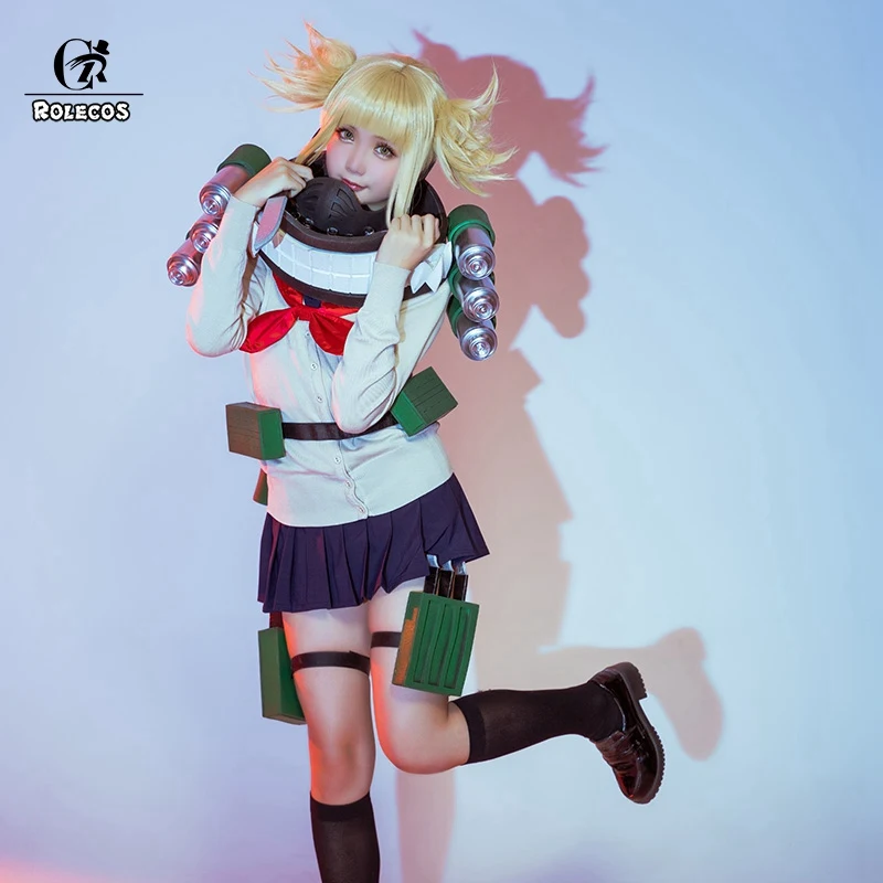 ROLECOS MHA Anime Cosplay Costume Himiko Toga Cosplay BNHA Costume for Women Uniform Full Sets