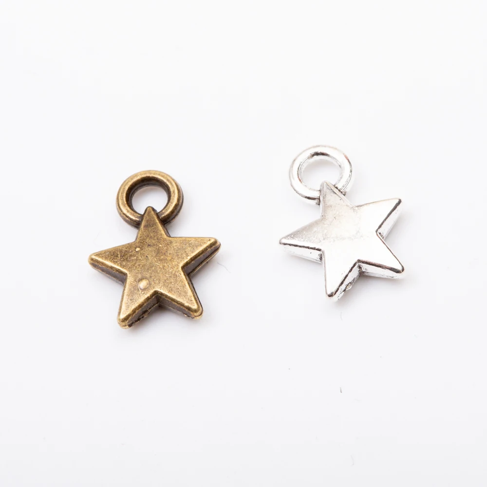 

68pcs star Vintage zinc alloy metal pendant charms for diy jewelry making 5605