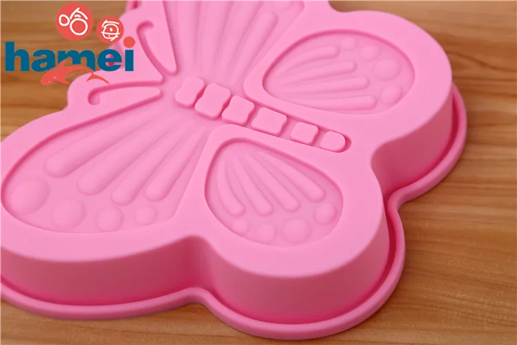 DIY Silicone Butterfly Cake Moulds Big Round Cake Mold Silicone Mould FDA Easy Demoulding D609