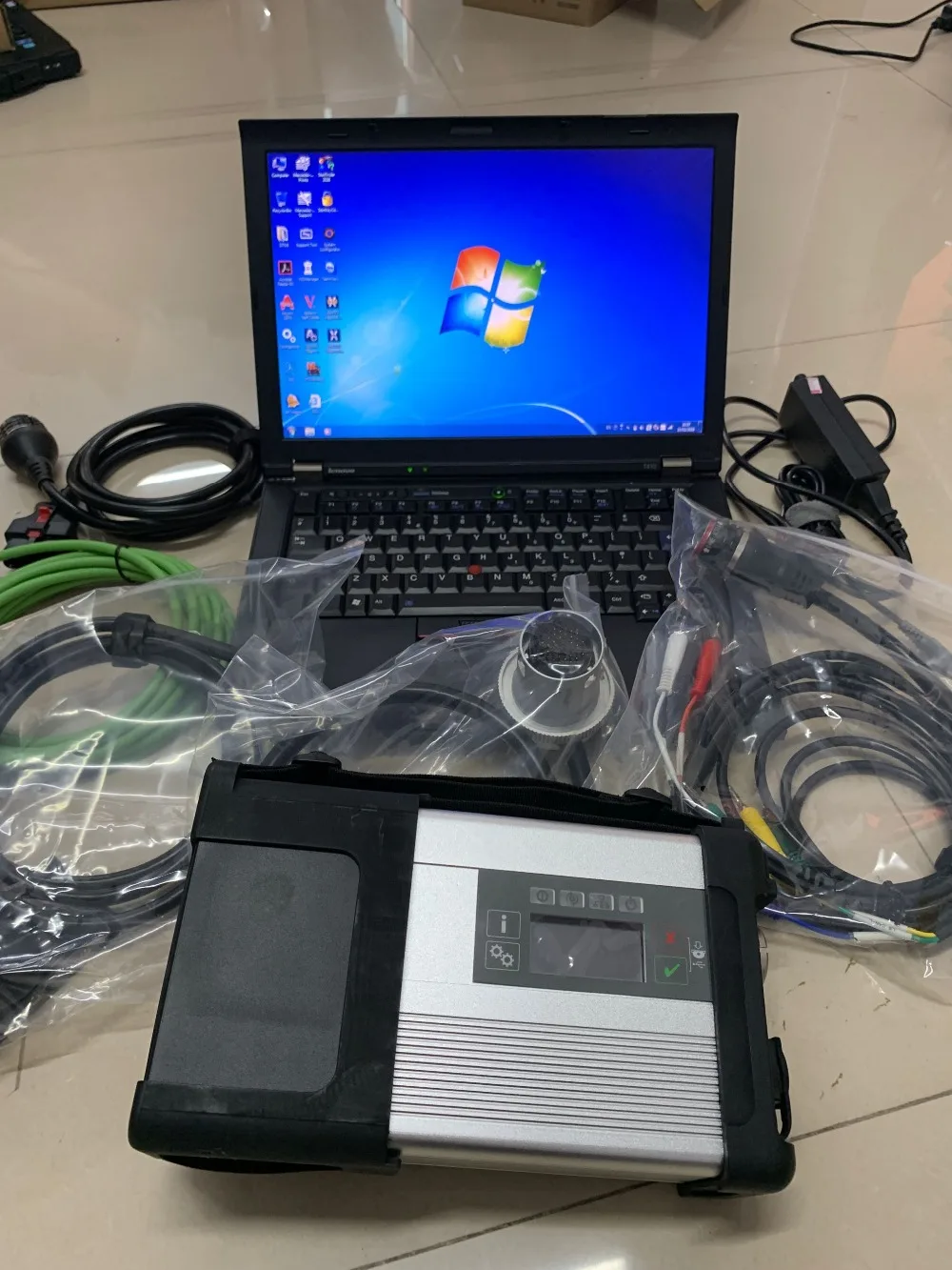 Auto Diagnose Tool and Scanner MB Star C5 for Cars +500GB HDD 2024.12 Software Special function and T410 i5 cpu 90% New Laptop