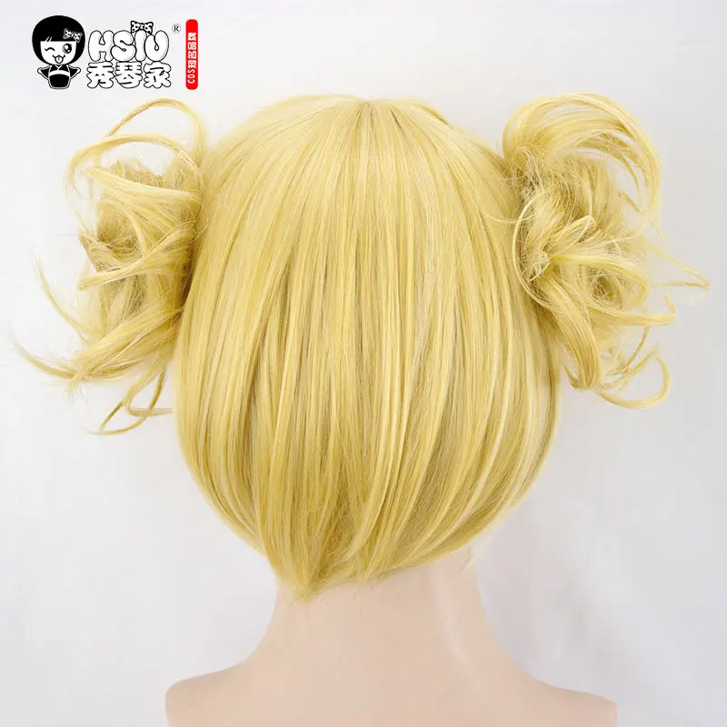 Hsiu Mijn Hero Academy Cosplay Himiko Toga Pruik Kort Blond Haar + Gratis Merk Rose Intranet