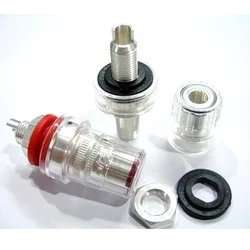 HIFI 4pcs Silver plated Speaker Terminal Binding post hifi Amplifier CD DVD player speaker teriminal Plug