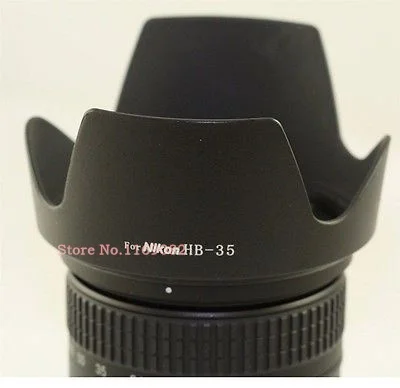 HB-35 72mm Professional Replacement Lens Hood For Nik&n d90 d7000 d7100 18-200mm Lens Camera