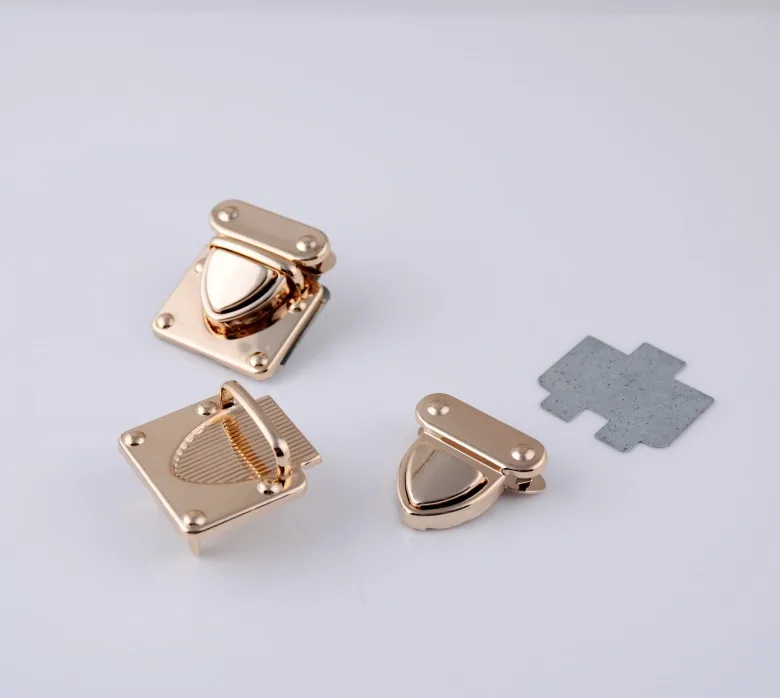 

Free Shipping-10 Sets Rose Golden Jewelry Wooden Case Boxes Bag Making Lock Latch Hardware32mm x 33mm ,31mm x 30mm,J1821