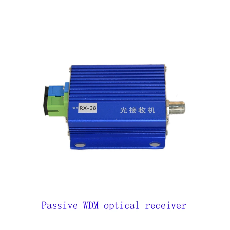 ZHWCOMM SC Passive wavelength division receiver FTTH with bult-in WDM wavelength division multiplexer Passive optical receiver