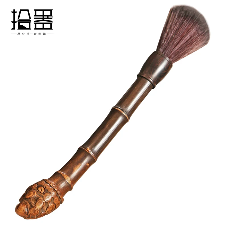 Creative Handmade Bamboo Tea Brush Cleaner Tea Tray Green Tea Kung Fu Tea Tools Makeup Brushes Kettle Cup Pots Kitchen Washing