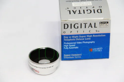 Makro Kamera 30mm 0.45x Weitwinkel + Makro-vorsatzlinse + Vorne und Hinten Caps für Vordere Gewinde Camcorder