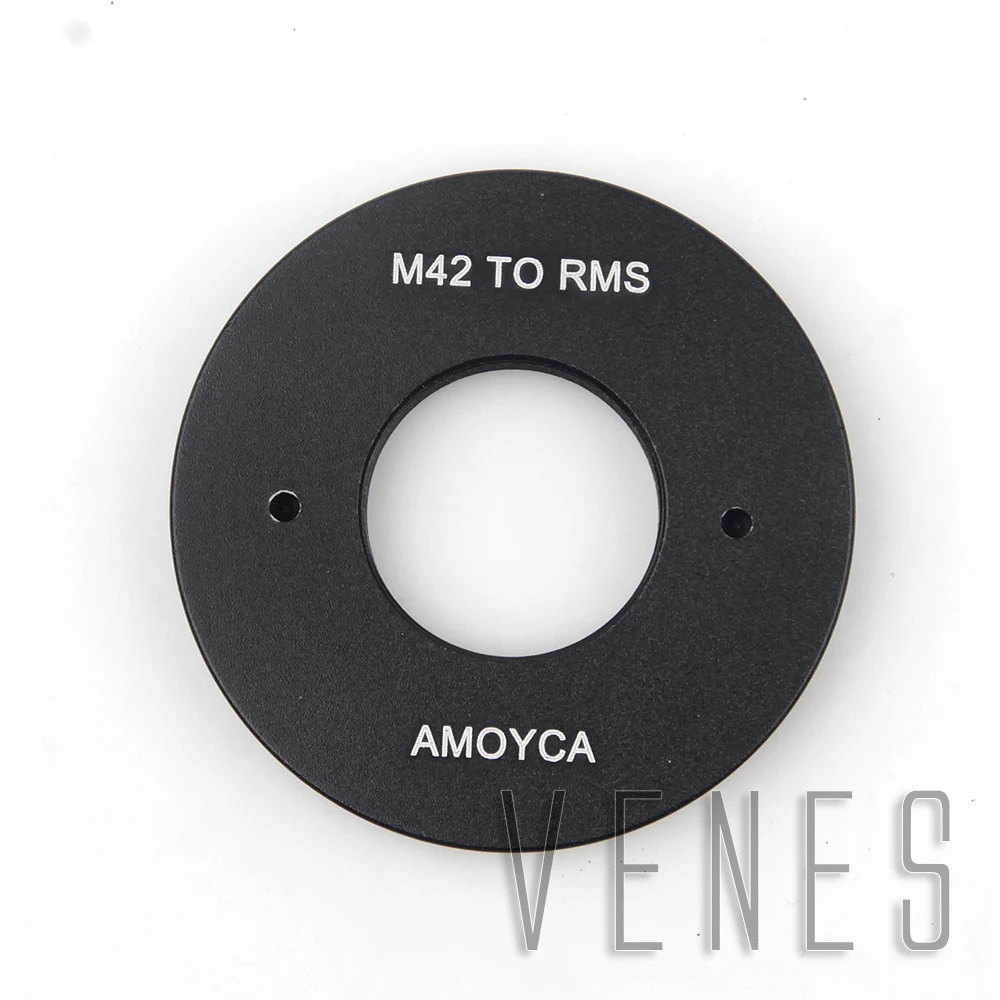 Venes 20mm For RMS-M42, Aluminum Lens Adapter Suit For RMS Royal Microscopy Society Lens to M42 Mount Outside Thread m42