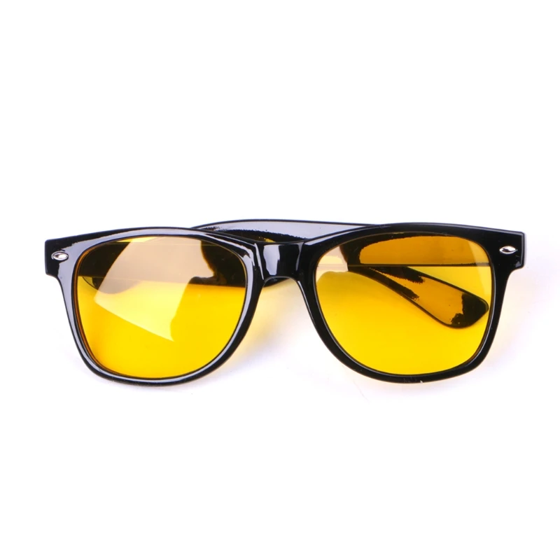 Unisex Yellow Lenses Night-Vision Glasses Driving Glasses