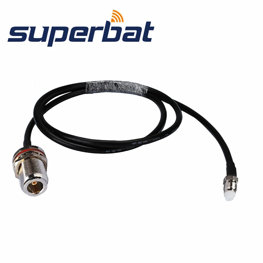 Superbat N Jack Schot Voor Fme Vrouwelijke Pigtail Kabel Rg 58 15Cm Voor Audio & Video