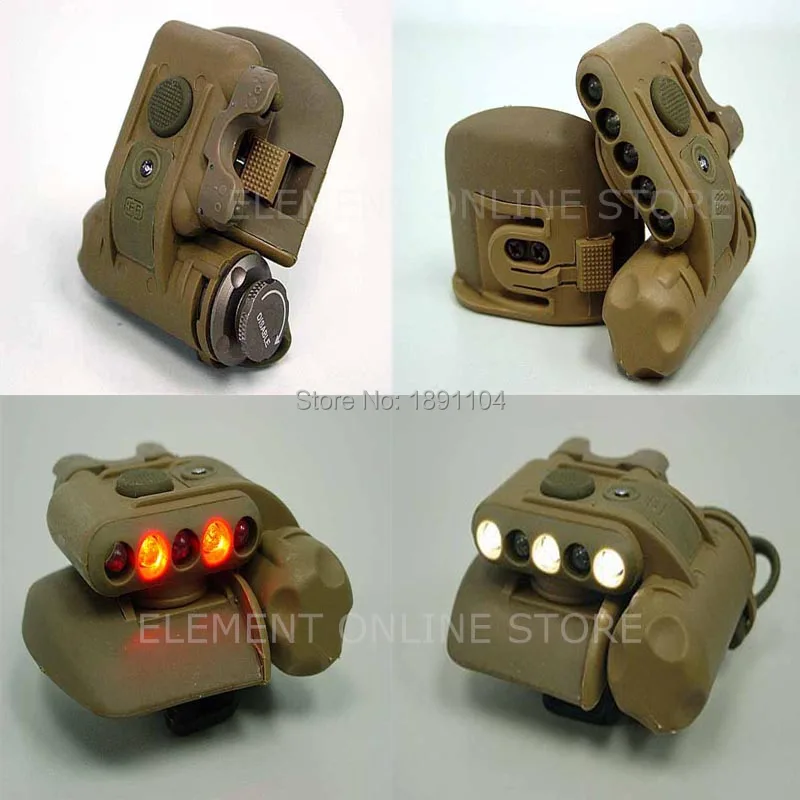 ELEMENT EX029 SF Helmet Light Set GEN 2 Military Tactical Light White or Red LED and IR Flashlight ( Two color)