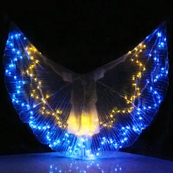 LED Colorful Wings Adult LED ISIS Wings Belly Dance Professional Accessories Belly Dance Equipment Butterfly Wings Without Stick