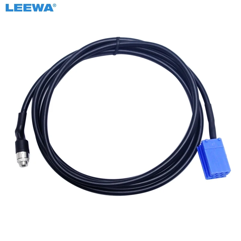 LEEWA 10PCS Aux Cable Adapter Female 3.5MM Jack Radio Blaupunkt CD Player Cable For AUDI VW Passat Polo Bora #CA2858