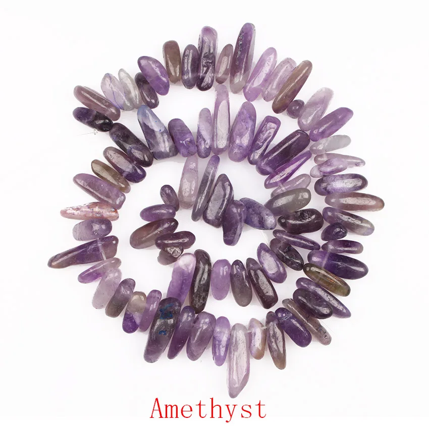 13 Design 12-19mm Opal Crystal Natural Stone Gravel Materials Stick Shape Gems Loose Beads Strand 16\