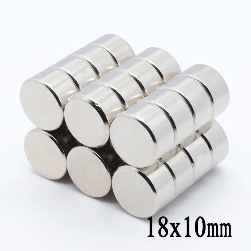 

10pcs 18x10 mm NdFeB N35 Round Craft Neodymium Magnets Super Strong 18mm*10mm Powerful Rare Earth Magnet