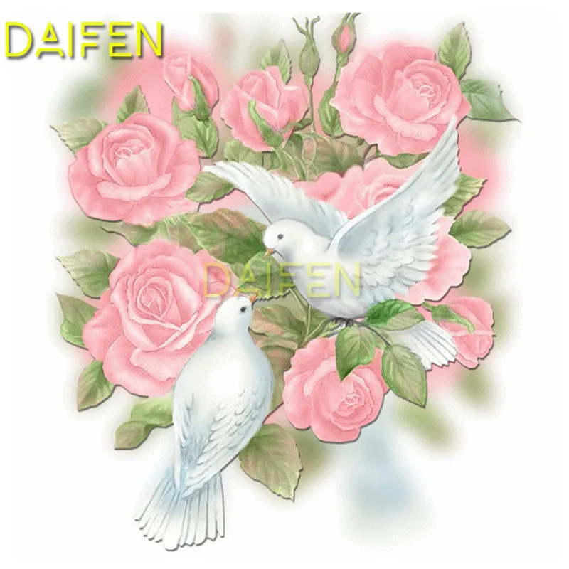 5D DIY Diamond painting pigeon Full Square Diamond mosaic pigeon rose Full Round Diamond embroidery Cross stitch pigeon rose