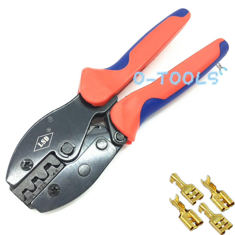 Crimping pliers for 0.5-6mm2 non-insulated open barrel terminals LY-03B hand crimping tools 17-12AWG