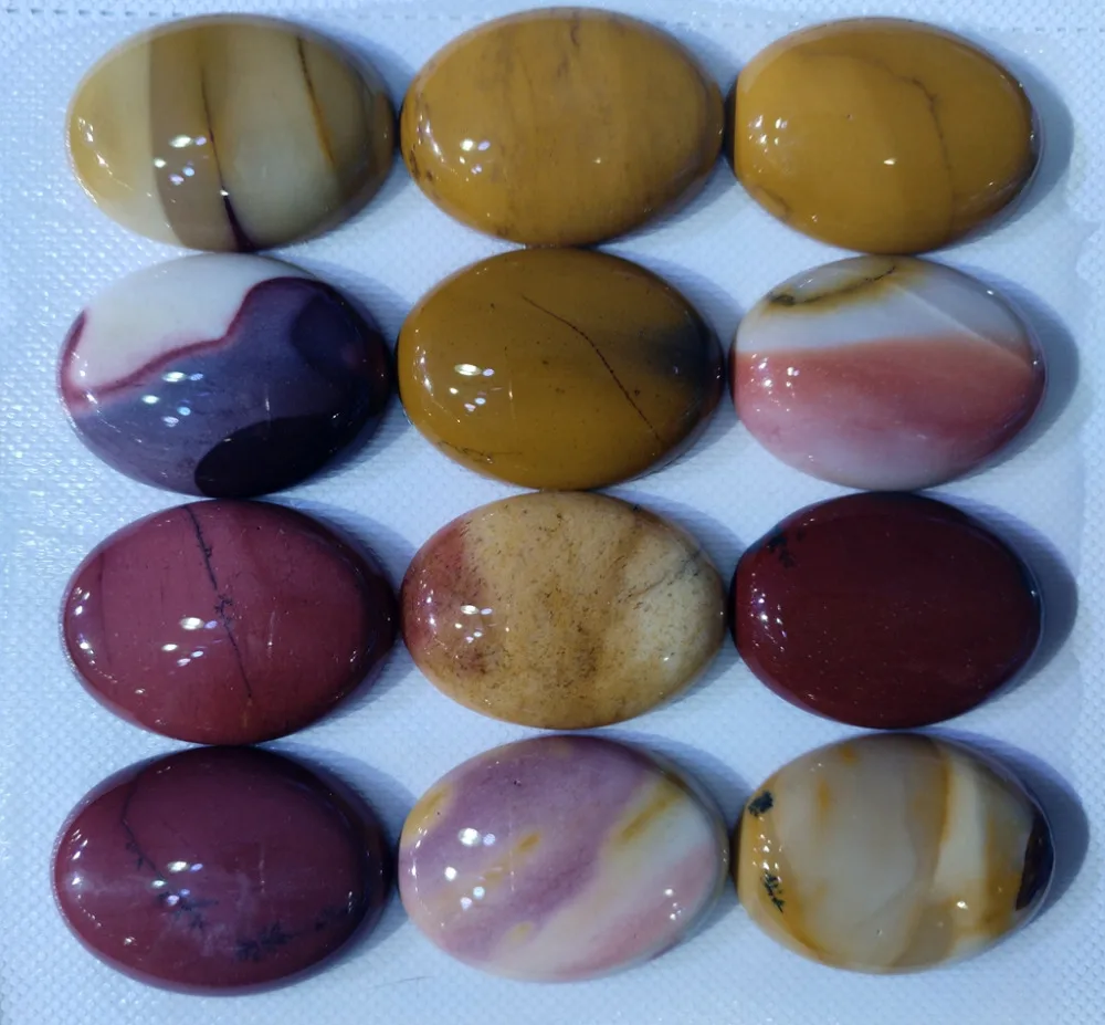 Natural Mookaite Gem stone Cabochon Bead 22x30mm Oval gem stone Cabochon Jewelry pendant ring face 12piece/lot