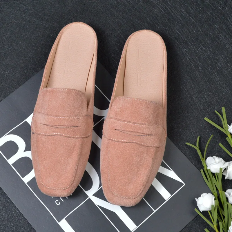 Estate semplice punta a punta piatta pantofole Mule donna diapositive vacanze sandali scarpe da donna donna Hige qualità infradito all\'aperto