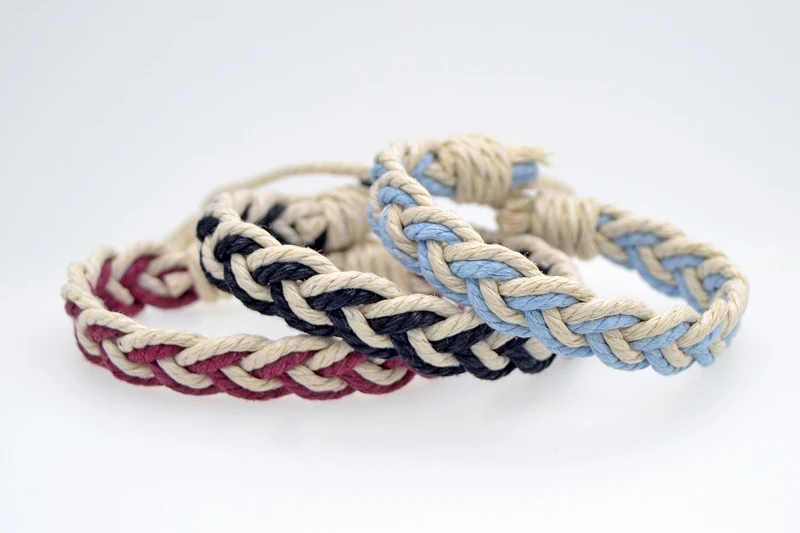 Cotton and linen woven bracelets Clothing accessories Original handmade hand rope #FY104