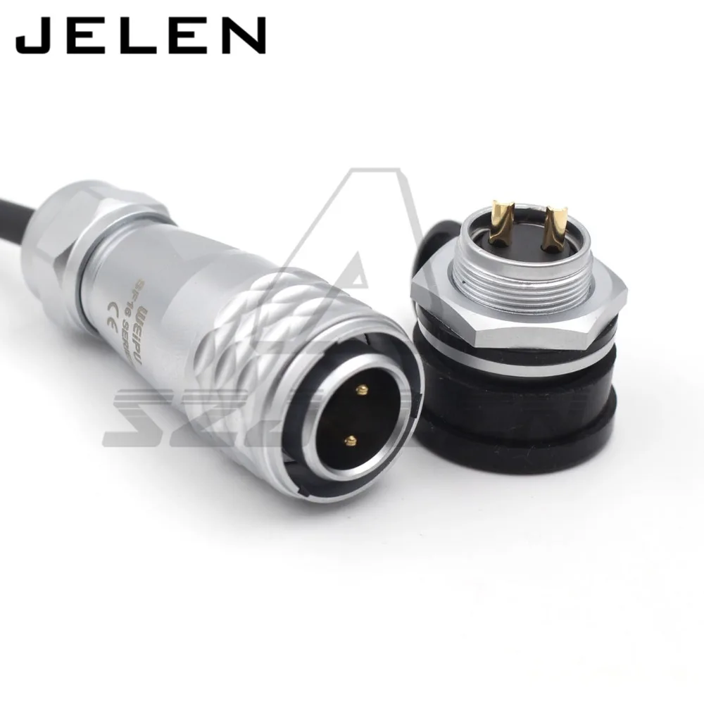 

WEIPU SF16 series Waterproof Aviation 2/3/4/5/7/9/10Pin IP68 power cable connector, Male and female connectors