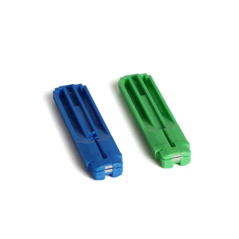 10 pcs FTTH gereedschappen glasvezelkabel twee in een vaste lengte stripper gecoate laag stripper willekeurige kleur gratis verzending ELINK