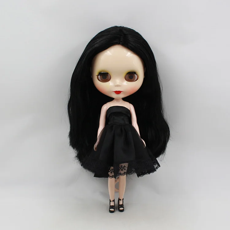 Nude blyth Doll ,black hair  Fashion doll ,Factory doll Suitable For Girls white skin