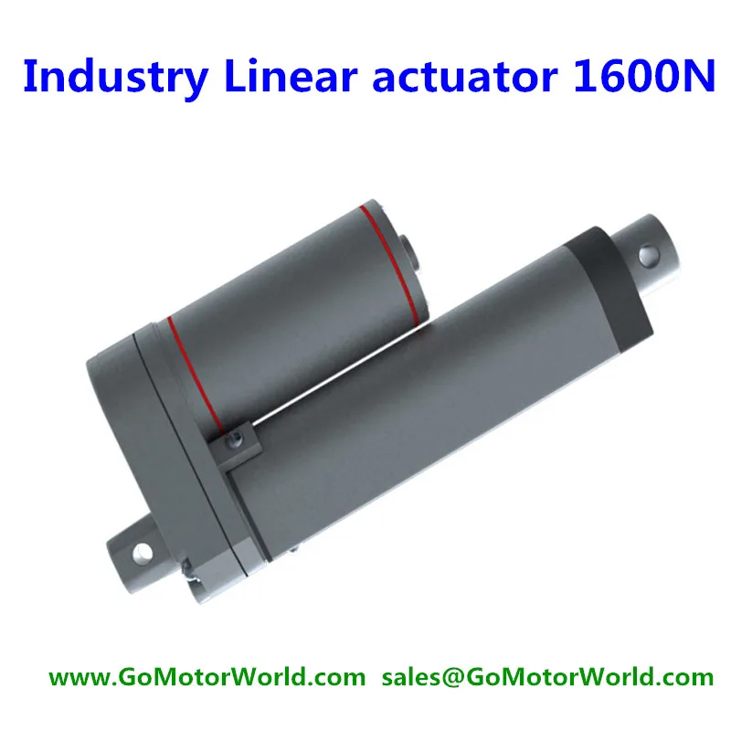 Advanced Waterproof IP65 12V 150mm 6inch stroke 1600N 160KG 352LBS load 6mm per sec speed electric industry linear actuator