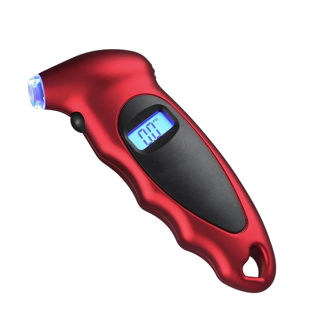 Medidor de Pressão dos Pneus Digital 150 Psi Configurações para a Bicicleta do Caminhão de Carro com Lcd Retroiluminado e Aderência Antiderrapante