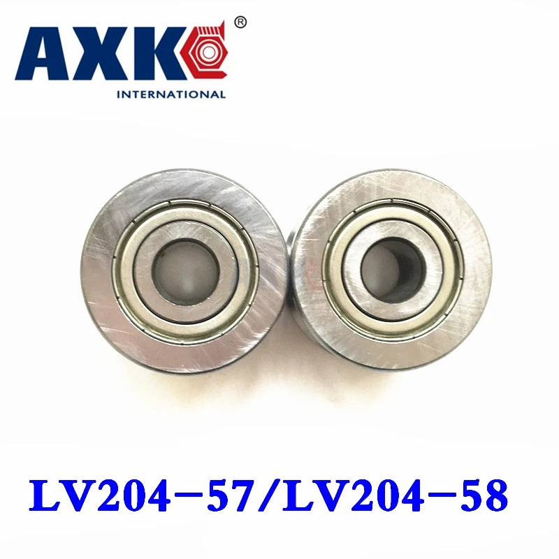 Ball Bearing Axk V Groove Guide Roller Bearings Lv204-58 Zz Lv-58 Lv204 Lv204-57zz Lv-57 Rv204/20.58-30 20*58*25mm 20*57*22mm