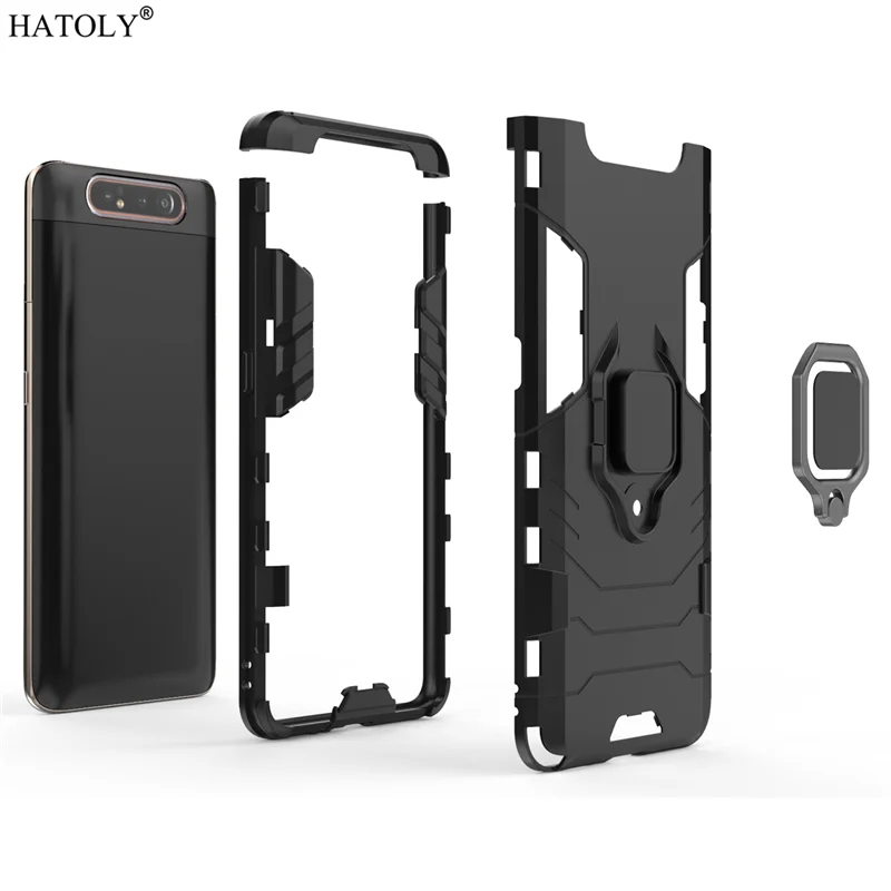 For Cover Samsung Galaxy A80 Case Shockproof Armor Cover For Galaxy A13 Finger Ring Stand Bumper Case For Samsung A53 52 04E 5G