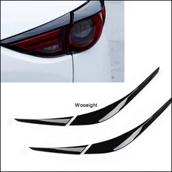 Carbon Fiber Rear Tail Light Front Lamp Cover Trim Strip Taillight Molding Garnish Frame Eyelid For Mazda CX5 CX-5 2017-2021 CX8