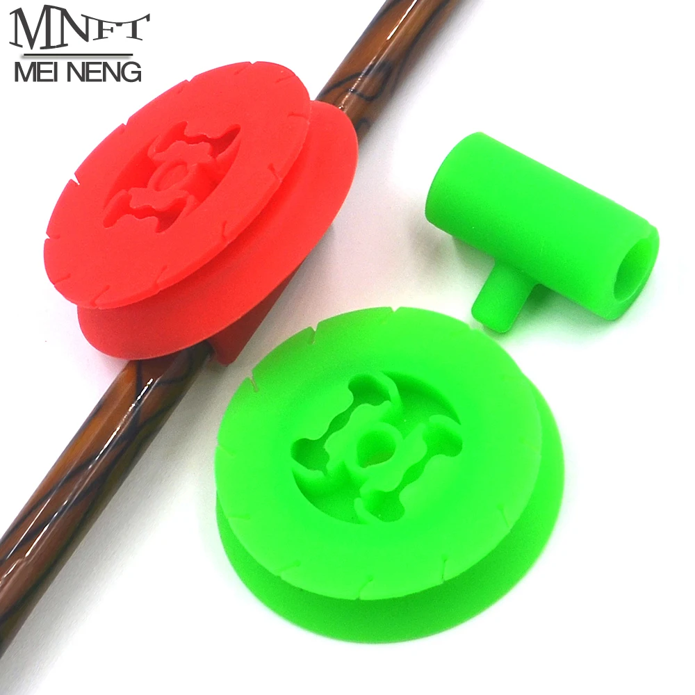 MNFT 1Pcs Silicone Fishing Line Bobbin Spools Tool for Fishing Rod Fish Lines Wire Ribbon String Tape Wound Coiling