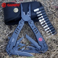 Ganzo G302B G302H Multi Tool Knife Plier EDC Tools Folding Multitool Pliers Multifunction Capming Fishing Survival Knives Bits