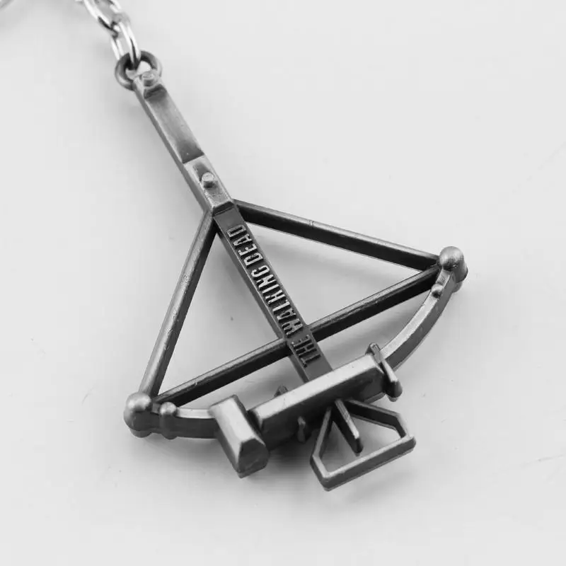 The Walking Dead Keychain Crossbow Bow and Arrow Key Chain Retro Key Ring