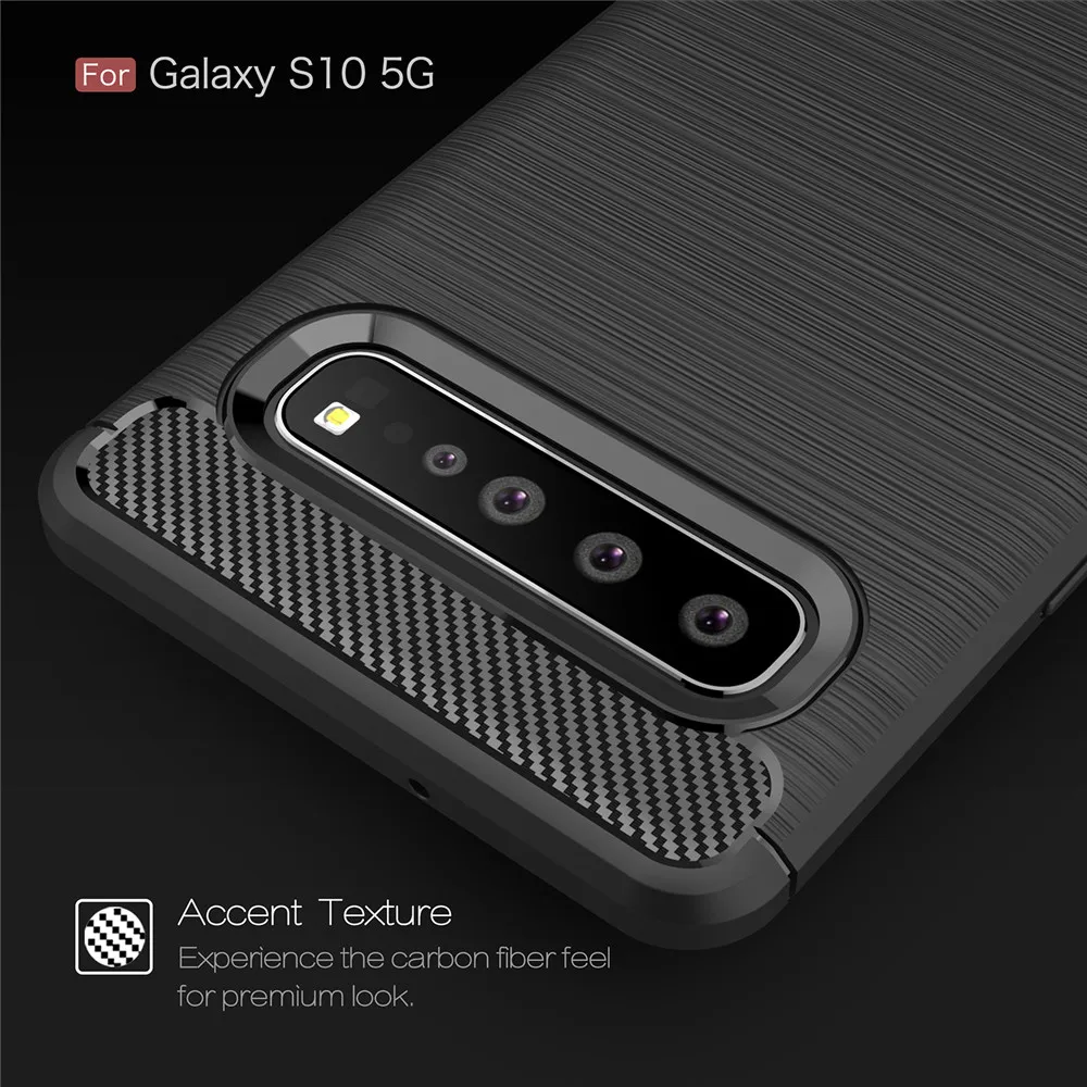 For Samsung Galaxy S10 5G Case 6.7 inch Luxury Full Soft TPU Silicone Cover Shockproof Case For Samsung S10 5G S 10 Phone Cases