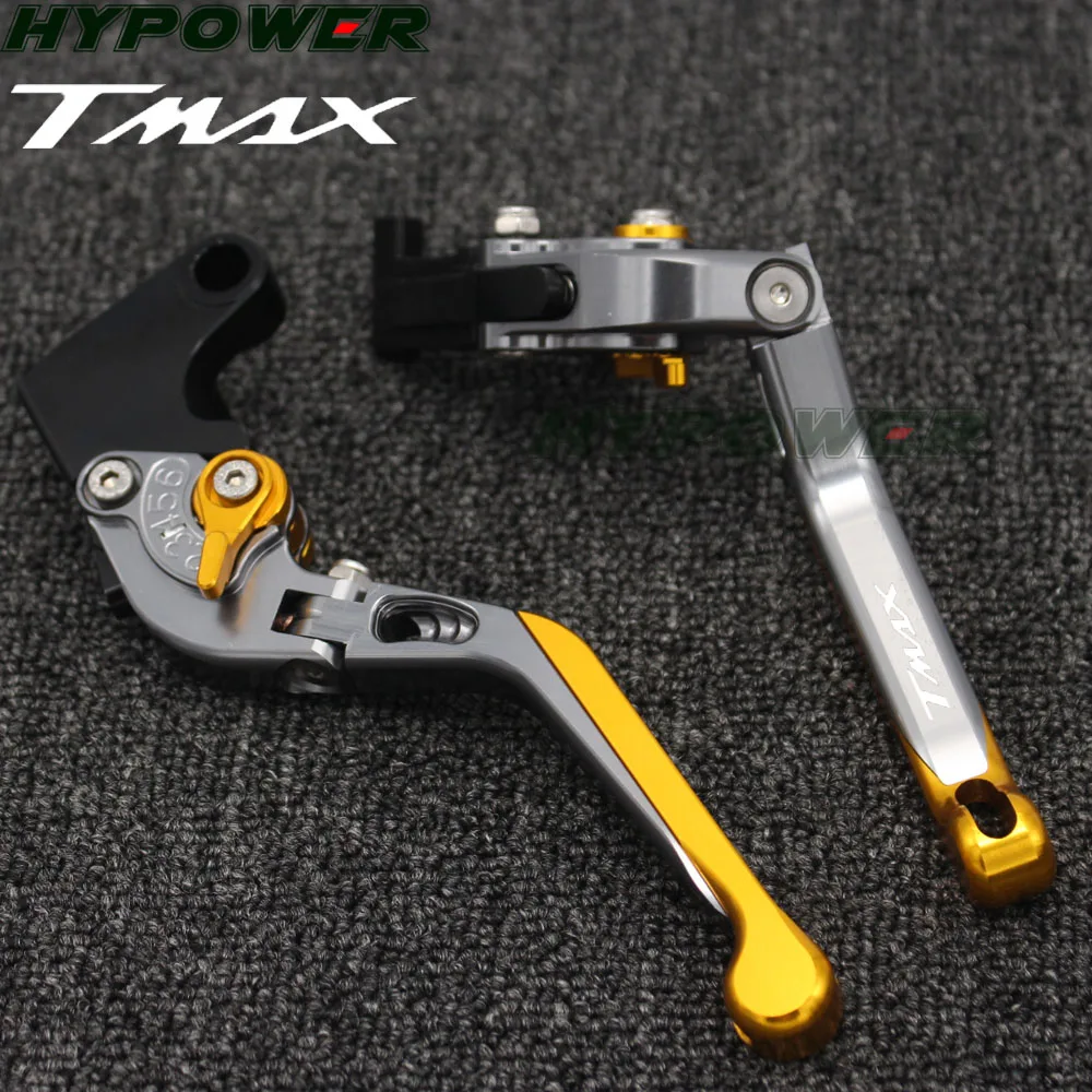 CNC Foldable&Extendable Brake Clutch Levers For Yamaha Tmax 530 TMAX 530 2012-2017 2013 2014 2015 2016Motorbike Accessories