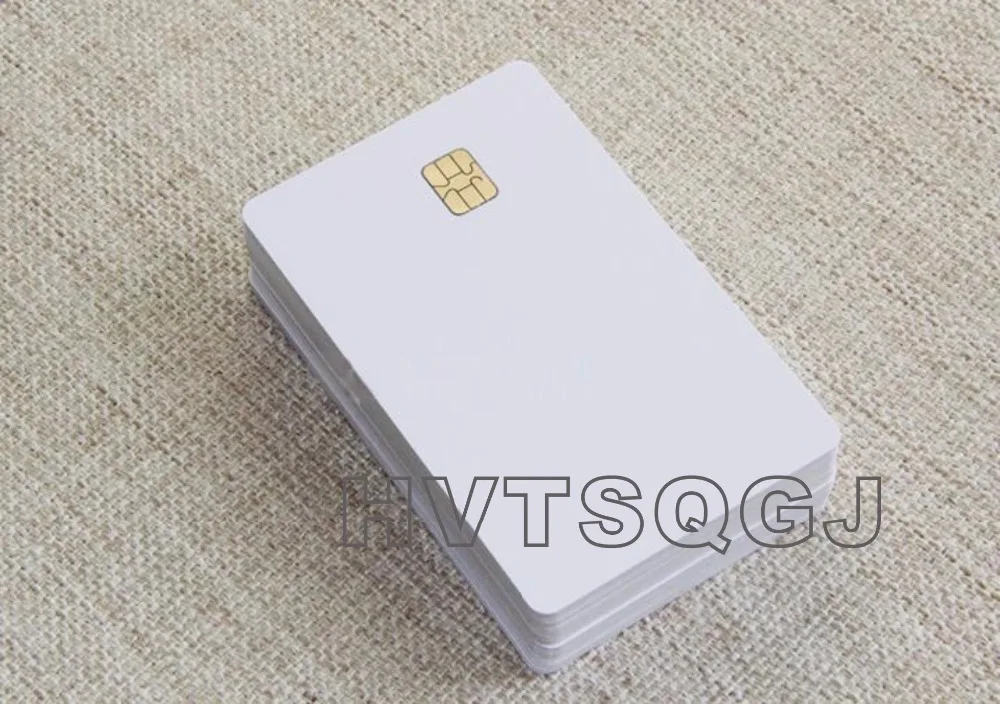 100x blank CR80 ID ISO PVC Credit Card  SLE4442  PVC Card free shipping