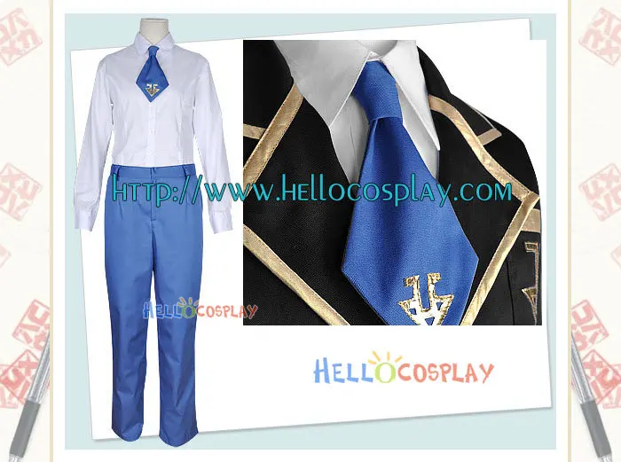 Baka to Test to Shokanju Cosplay Fumizuki Academy School Boy Uniform H008